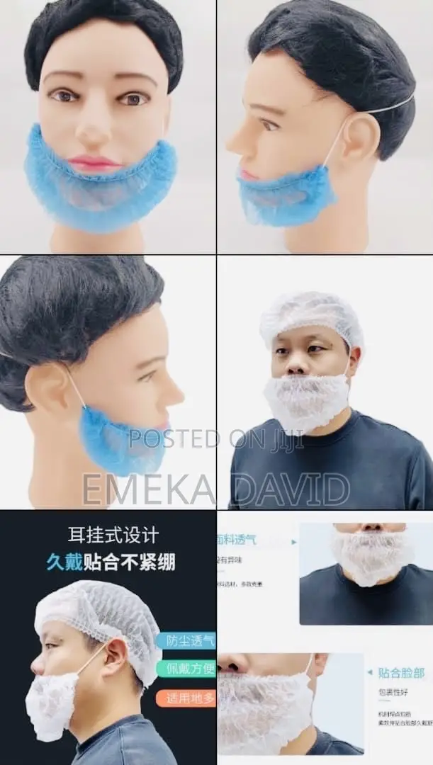 Disposable Beard Net in a Pack of 100pcs.