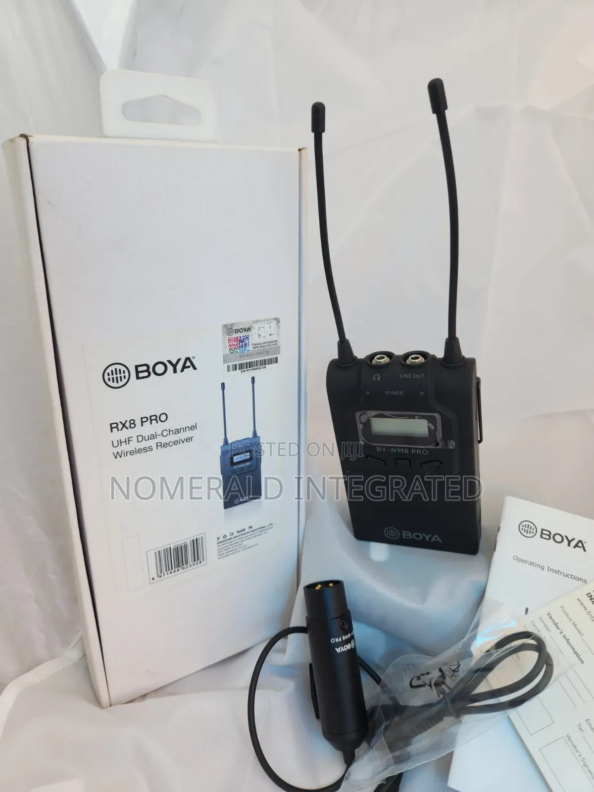 Boya Rx8 Pro Uhf Dual-Channel Wireless Microphone