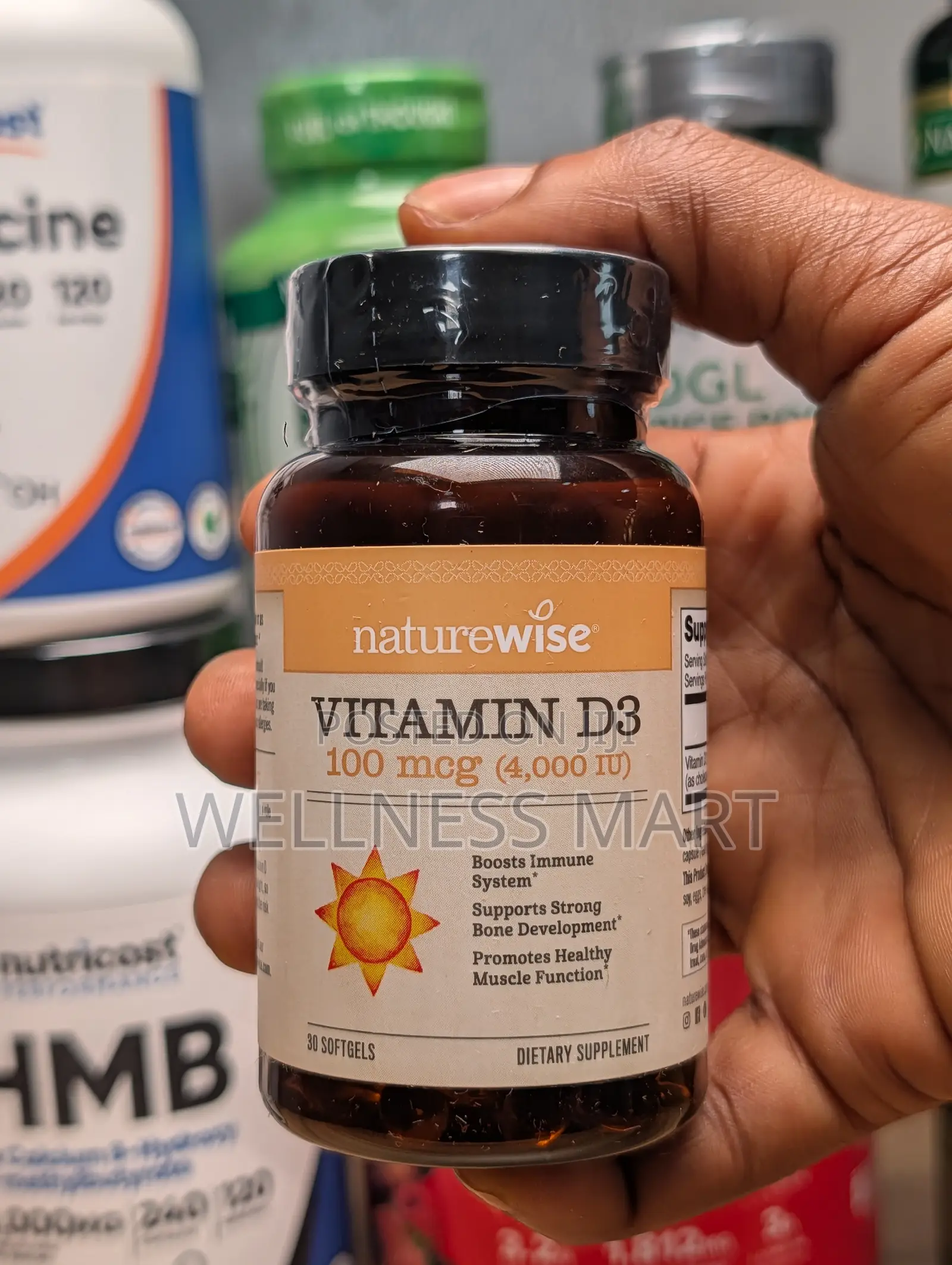 NatureWise Vitamin D3 4000IU 30 Softgels | Immune Bone | U.S.A