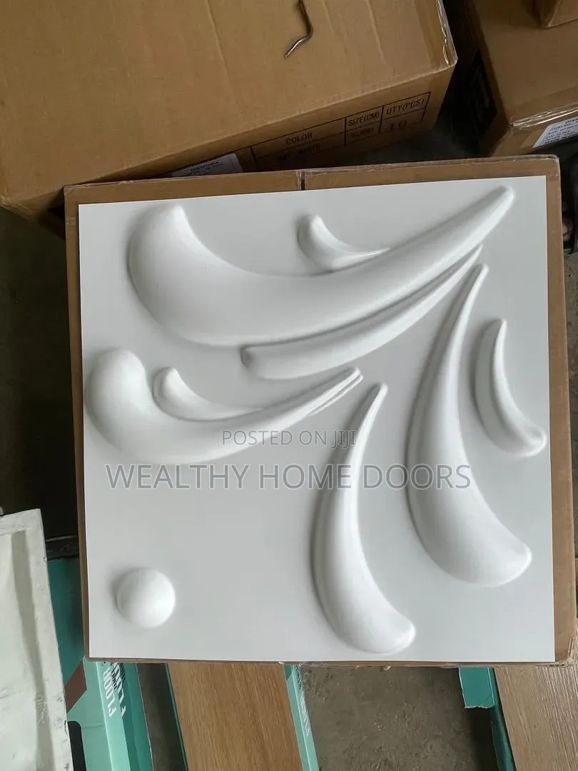 3D Geometric Diamond-Patterned PVC Wall Panel