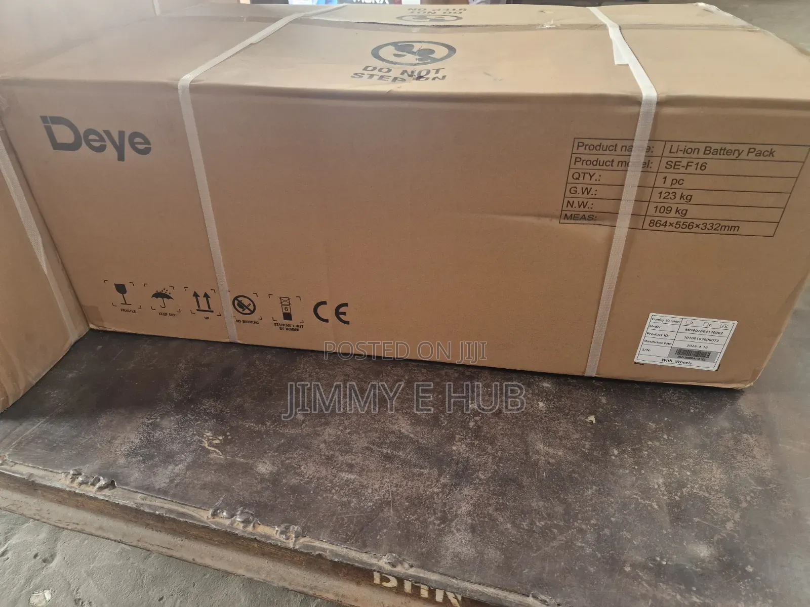 Deye 16kwh Lithium Battery SE-F-16