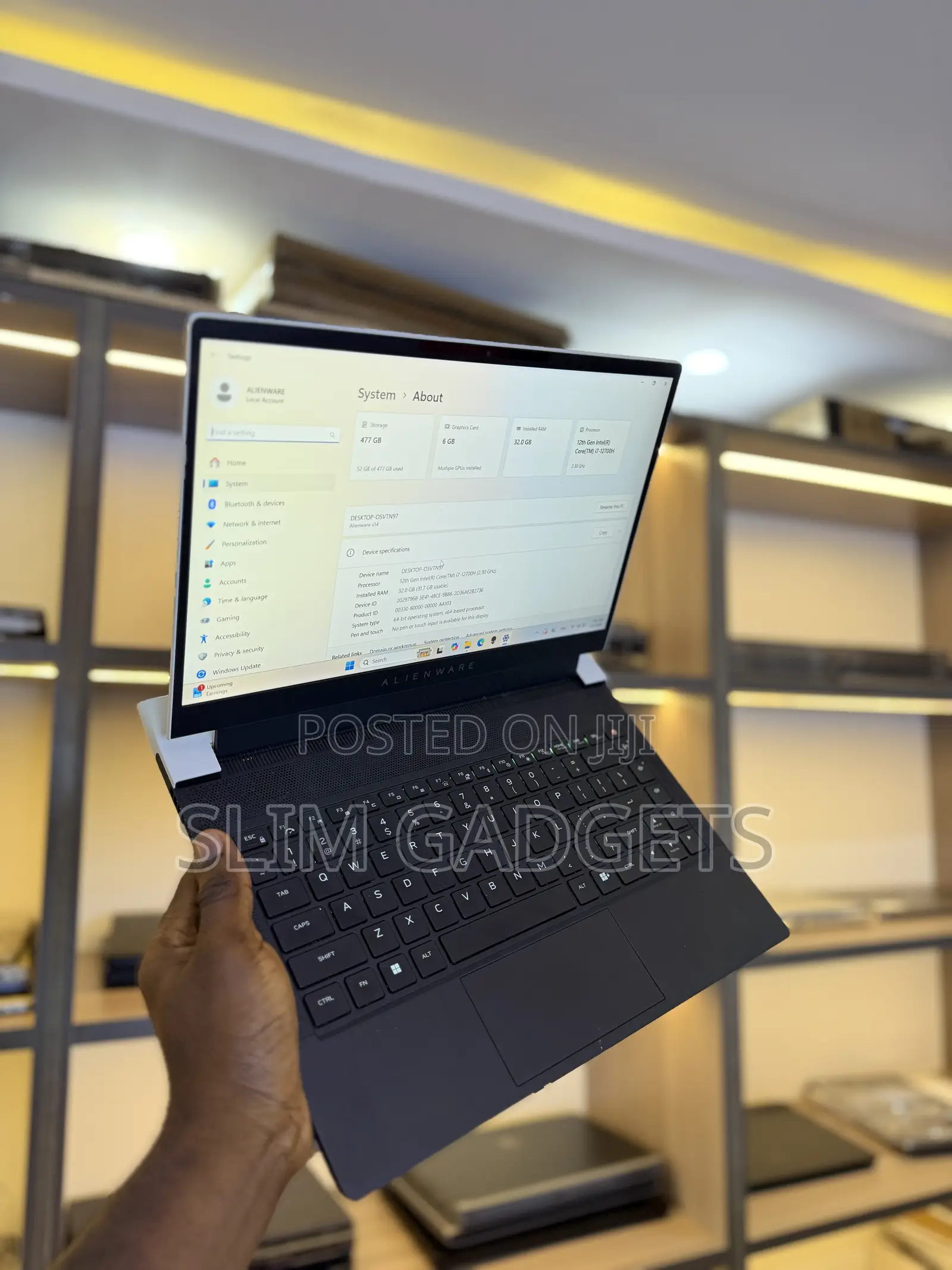 Laptop Alienware X14 32GB Intel Core i7 SSD 512GB