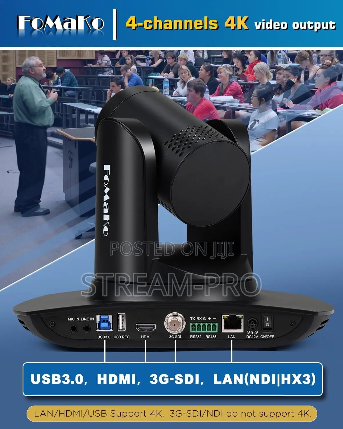 Fomako K20ns Hdmi PTZ Camera Ndi Hx3
