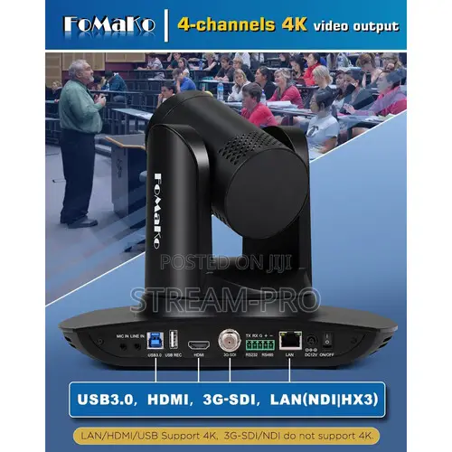FoMaKo K30NS NDI HX3 PTZ Camera With 30x Optical Zoom