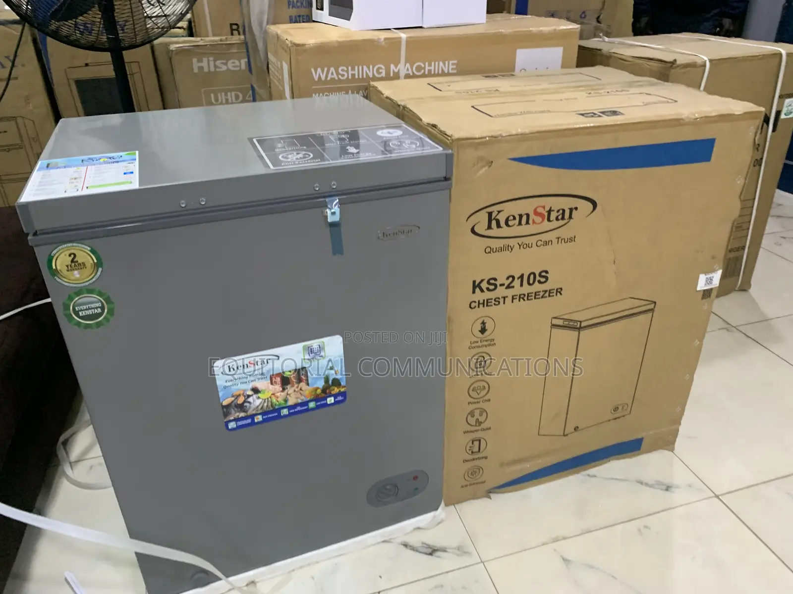 KENSTAR KS-210S 142L Deep Freezer With Spacious Food Storage