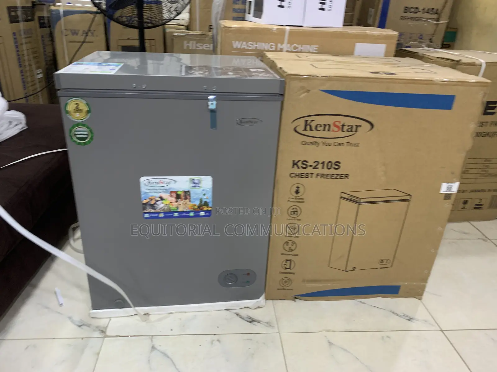KENSTAR KS-210S 142L Deep Freezer With Spacious Food Storage