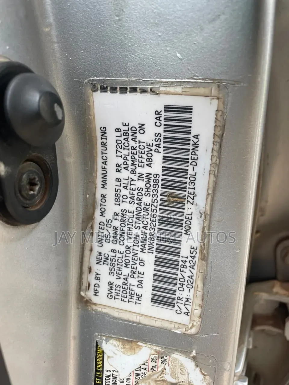 Toyota Corolla 2006 Silver