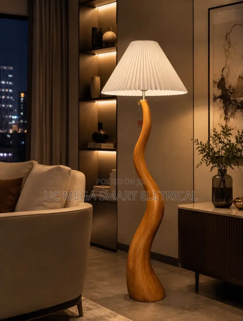 Modern Minimalist Pleated Floor Lamp for Vertical Lighting inBedrooms