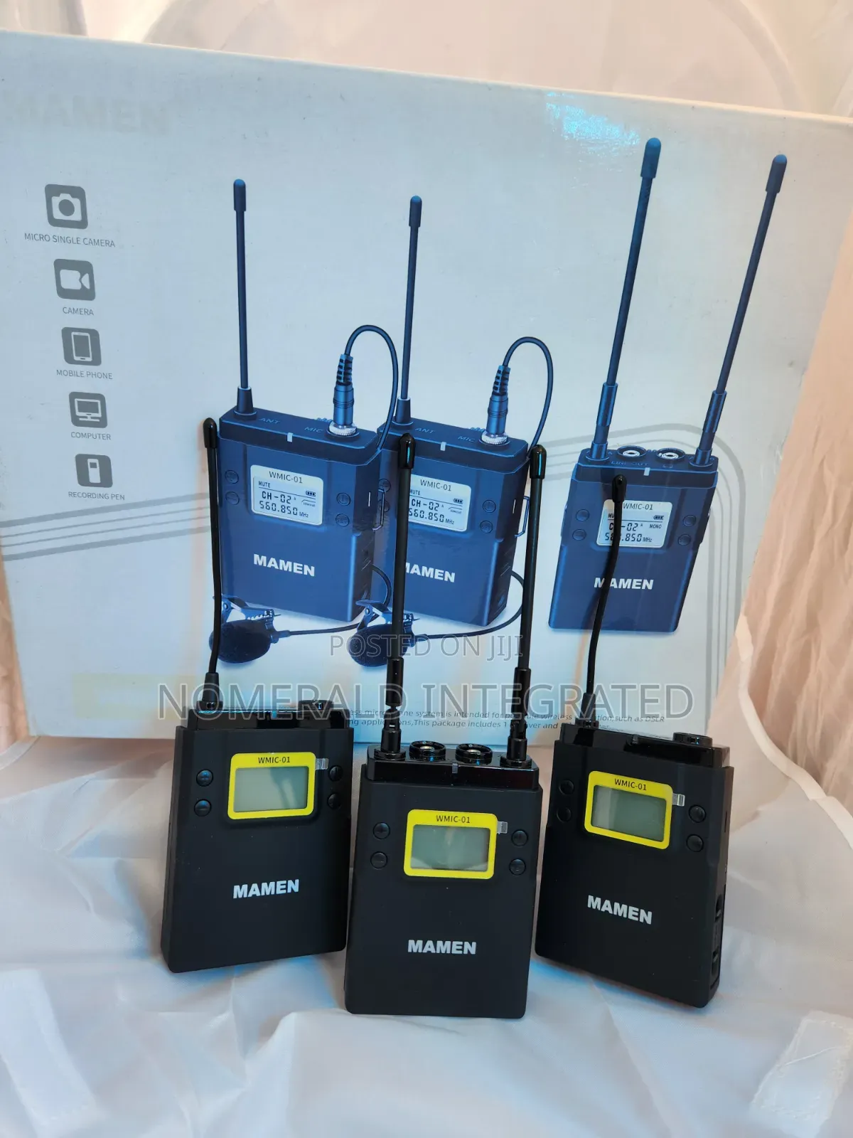 MAMEN WMIC-01 Professional UHF Dual-Channel Wireless Microphone