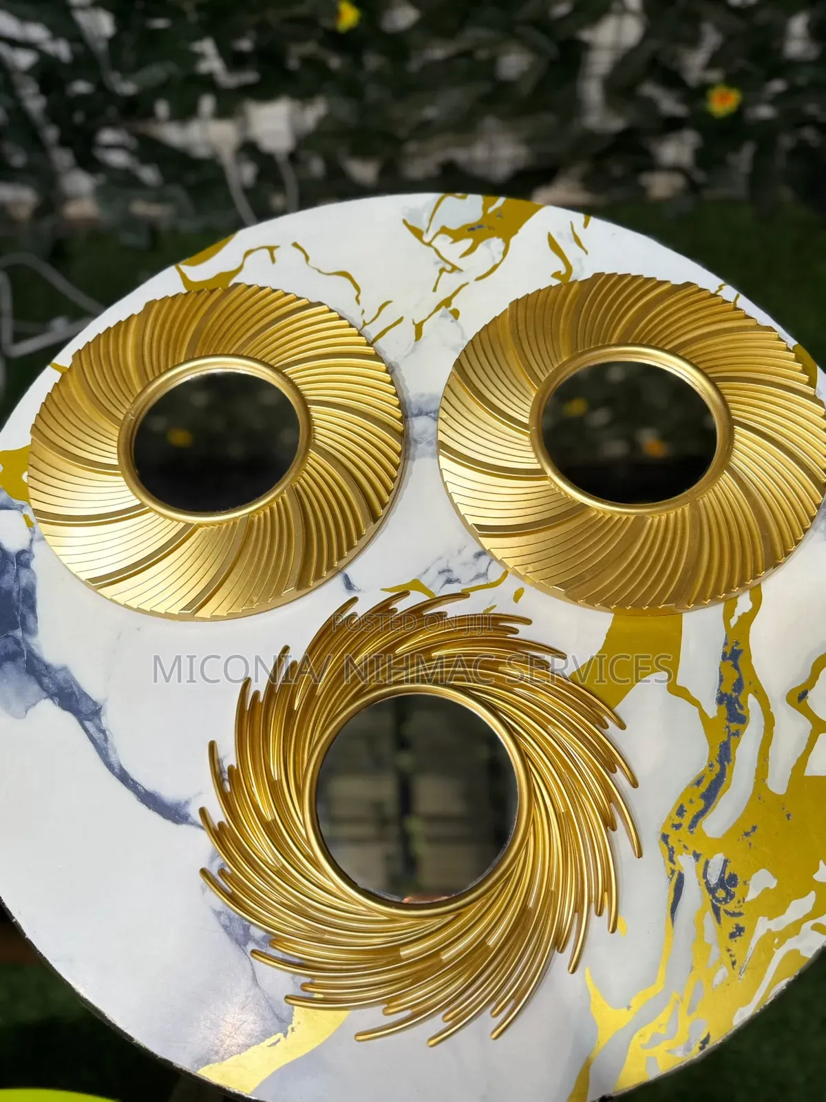 Gold Swirl Wall Mirrors