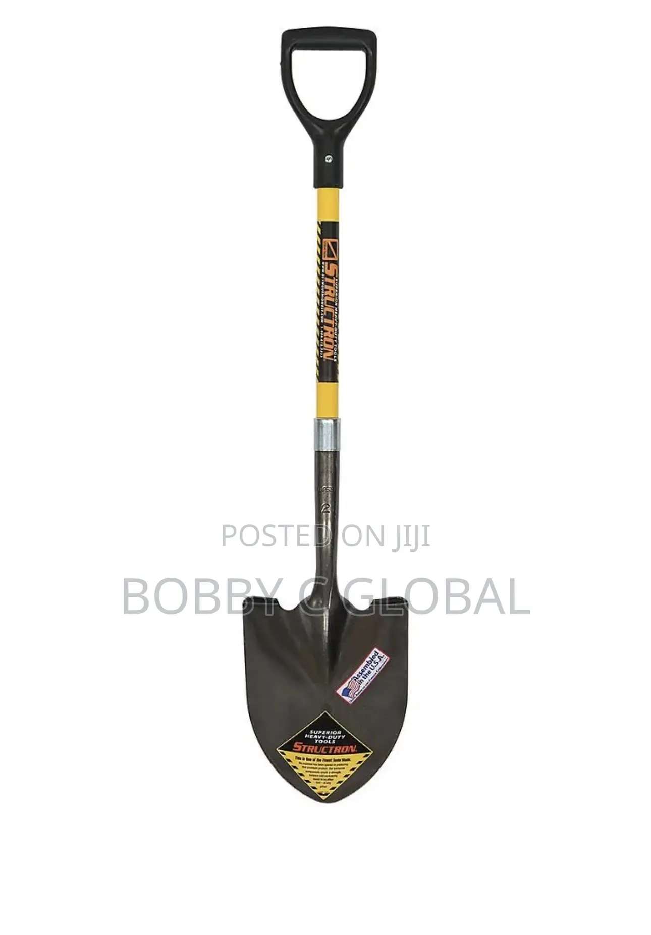 Heavy-Duty Steel Shovel