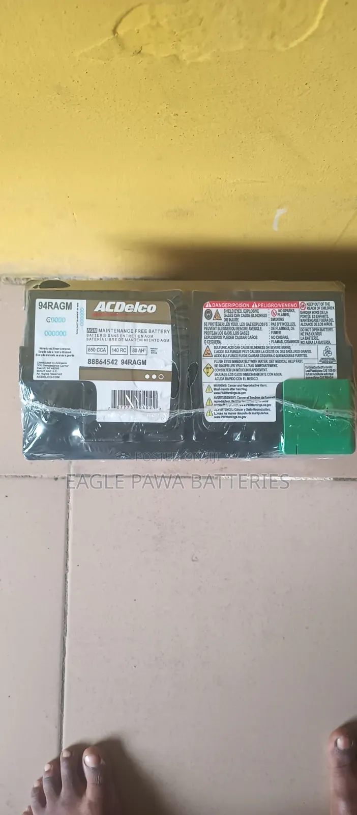 Acdelco AGM 80ah 800cca