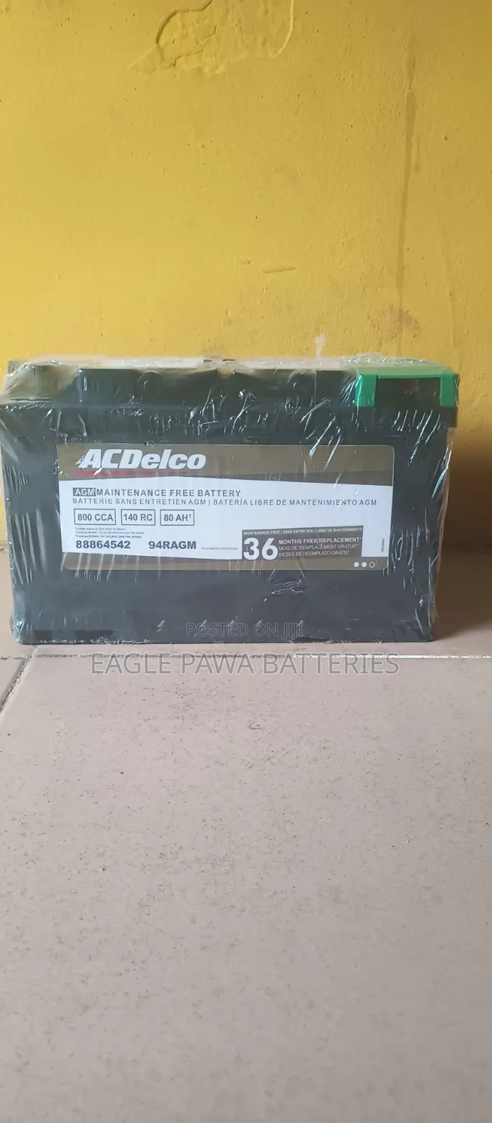 Acdelco AGM 80ah 800cca
