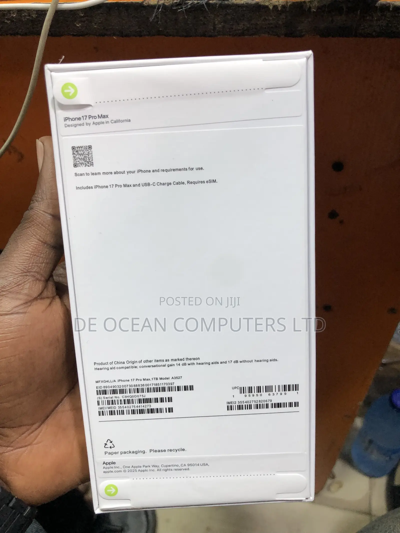 New Mobile Phone 1 TB Orange