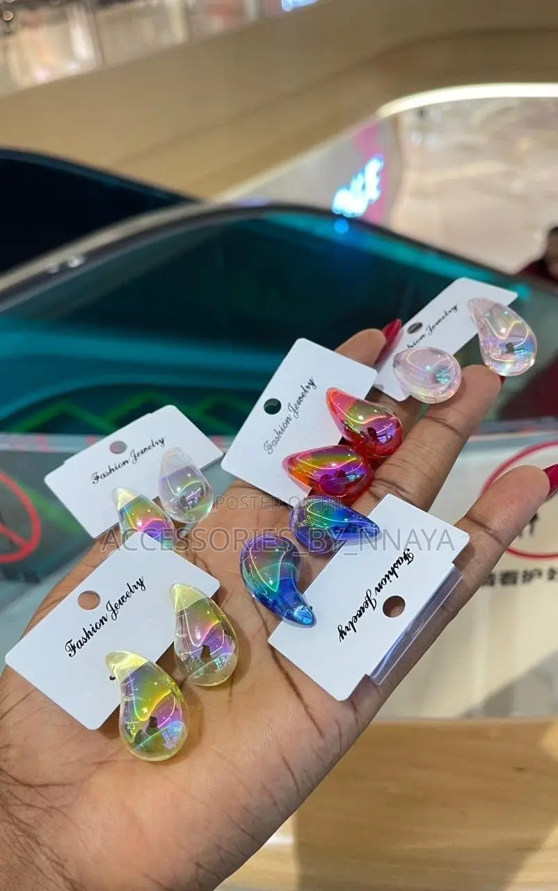 Colored Hoops Earrings