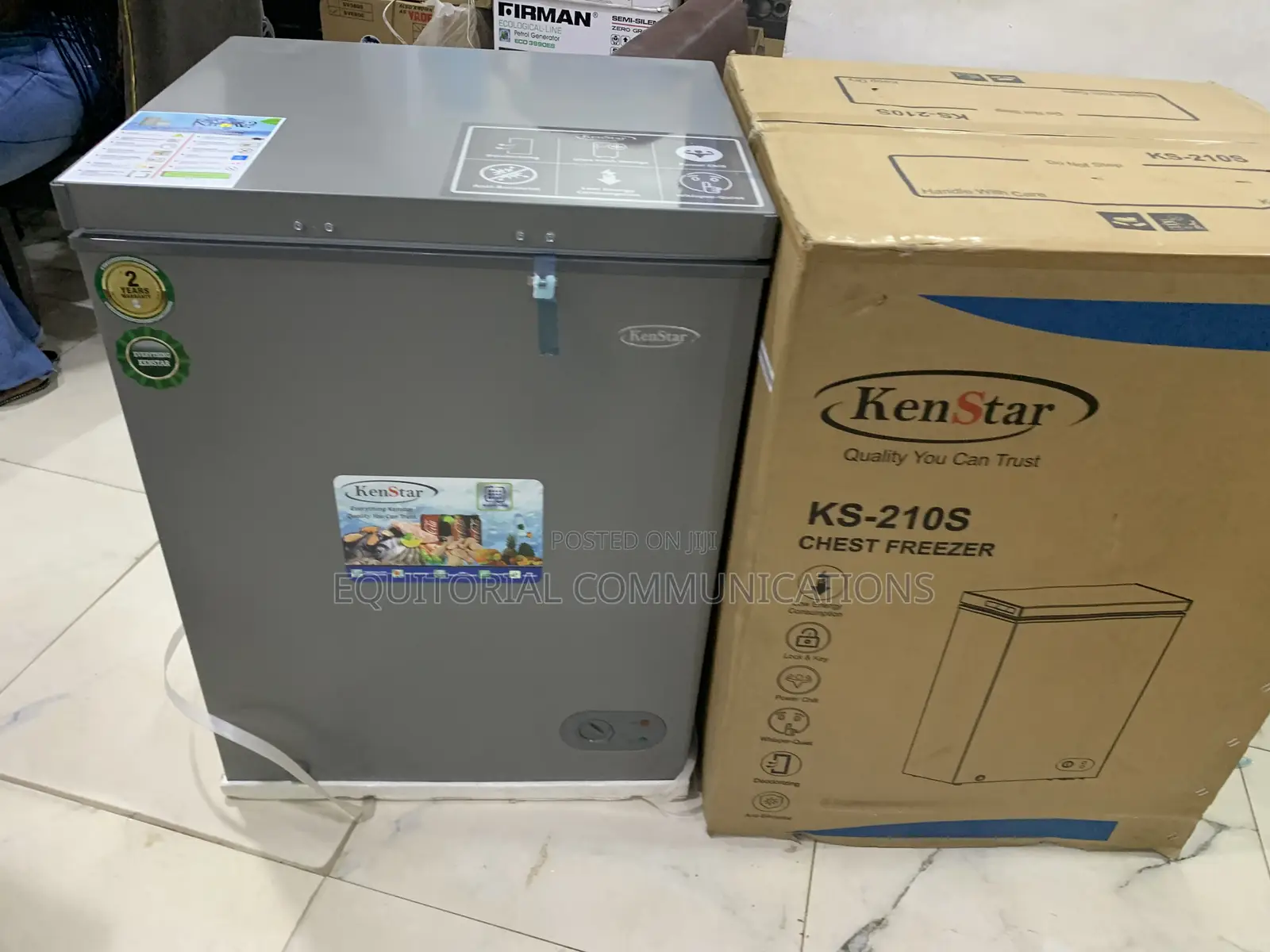 KENSTAR KS-210S 142L Chest Freezer With Adjustable Temperature Control