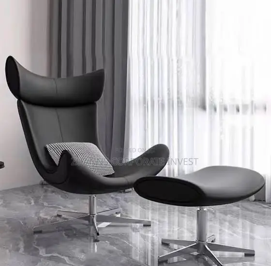 High-Back Swivel Lounge Chair/ Available in Multiple Colors