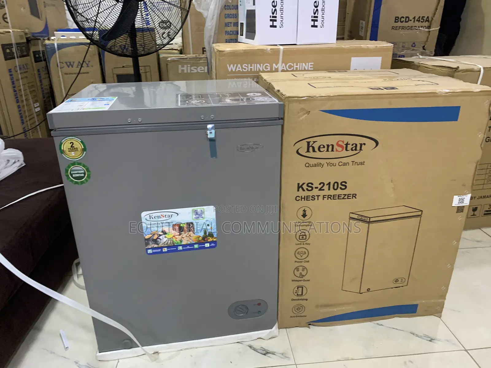 KENSTAR KS-210S 142L Deep Freezer for Long-Term Food Preservation