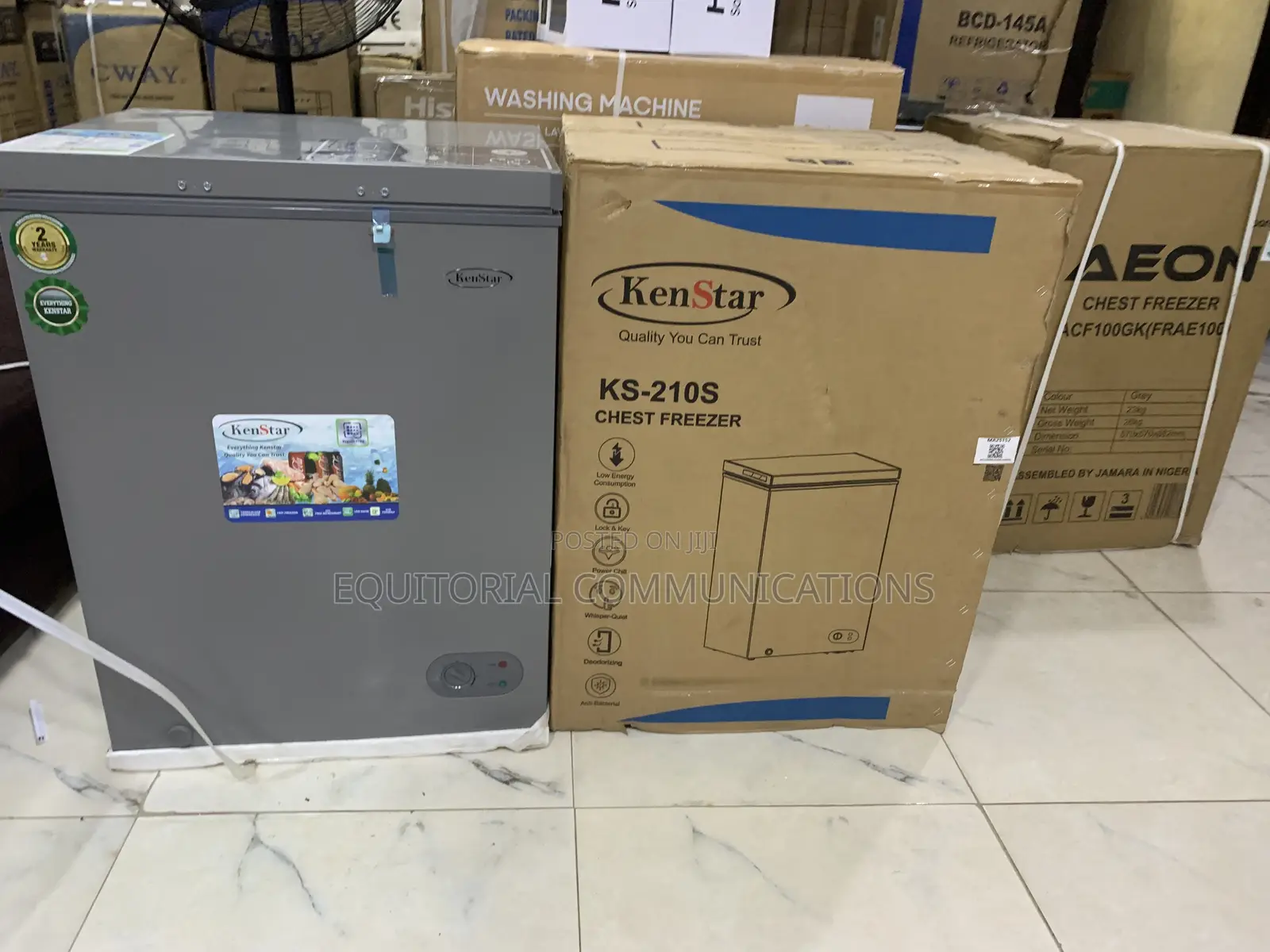 KENSTAR KS-210S 142L Deep Freezer for Long-Term Food Preservation