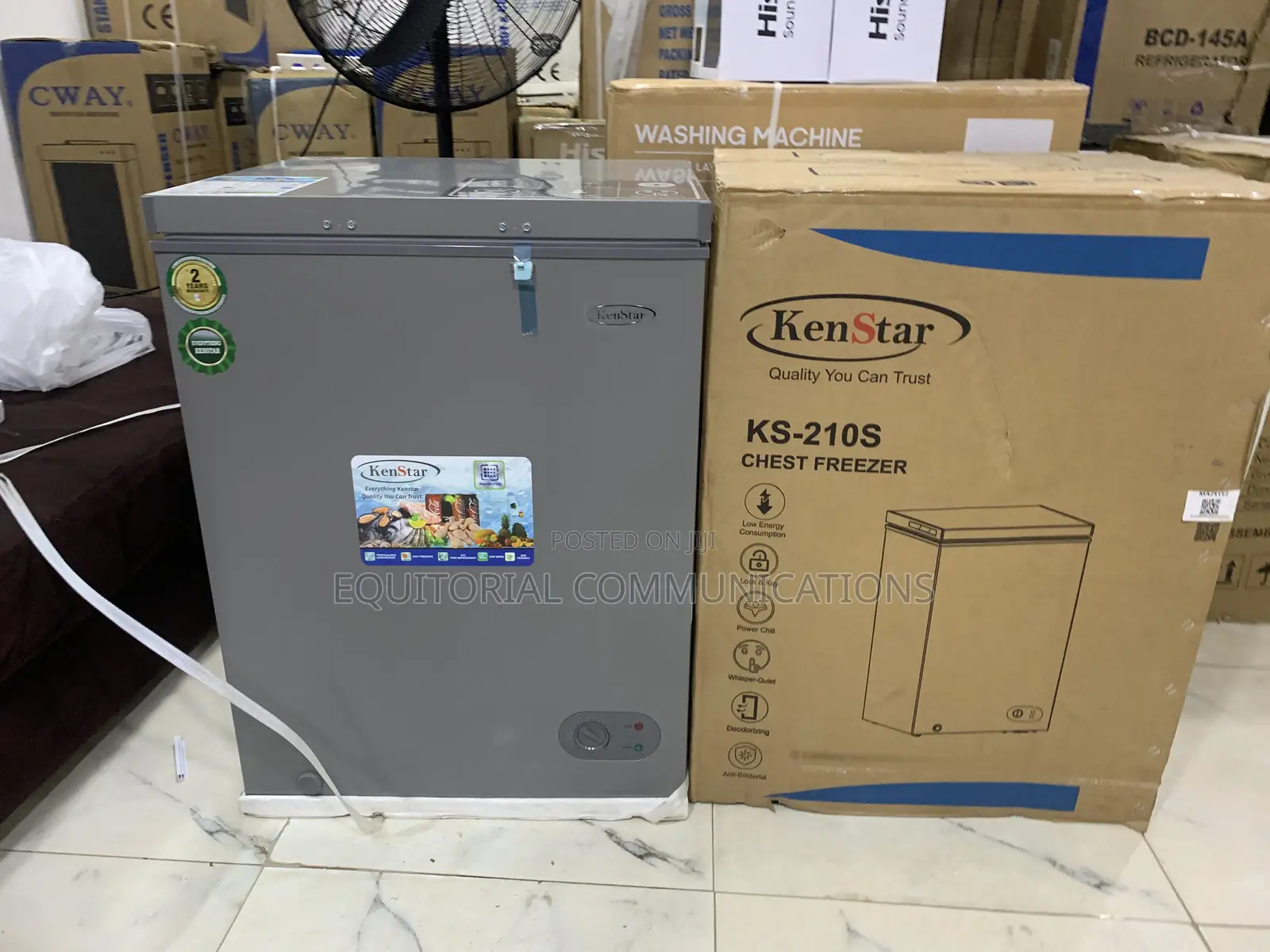 KENSTAR KS-210S 142L Compact Chest Freezer for Everyday Use