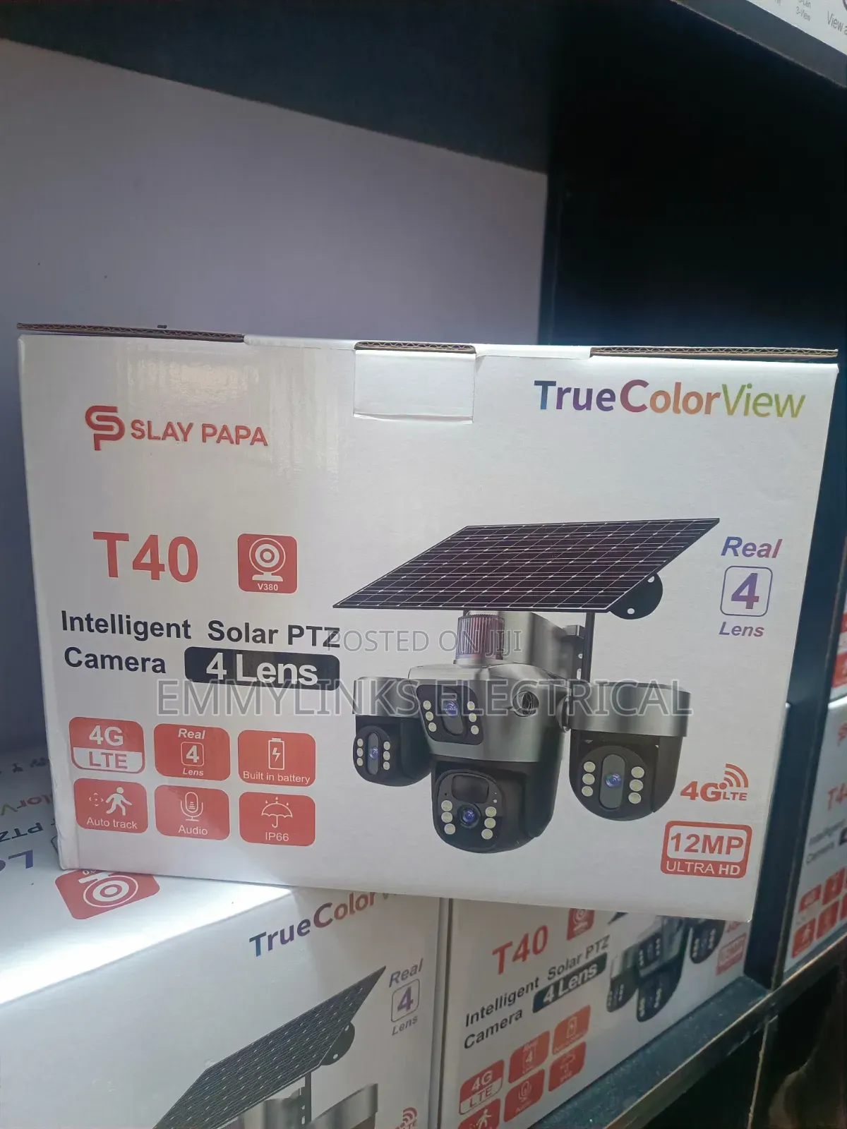 4 Lens Ubox CCTV Solar Camera T40