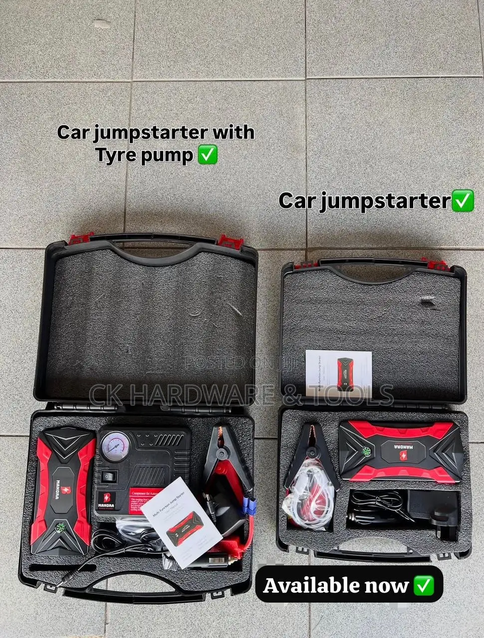 Car Jump Starter With Tyre Pump