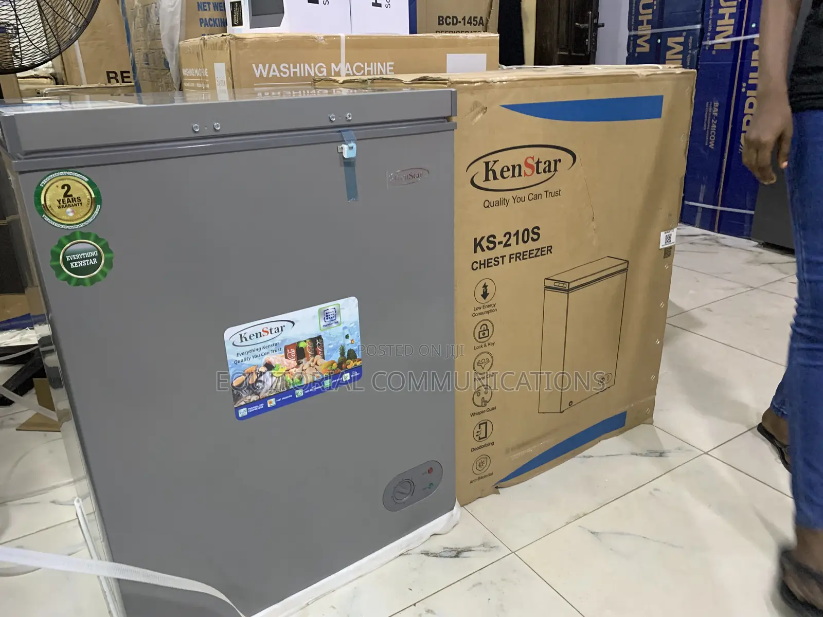 KENSTAR KS-210S 142L Chest Freezer With Easy Temperature Adjustment