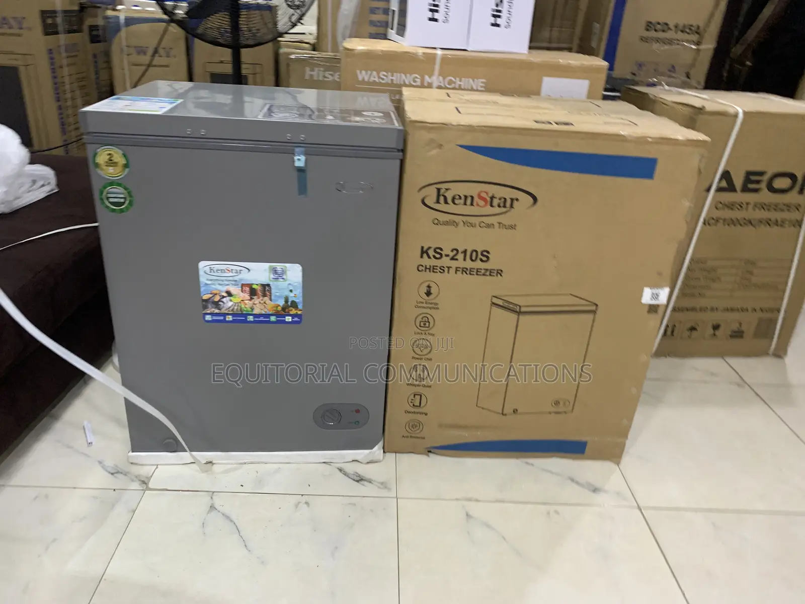 KENSTAR KS-210S 142L Chest Freezer With Easy Temperature Adjustment