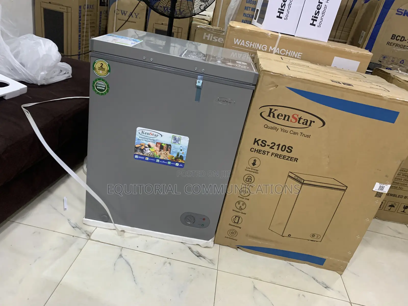 KENSTAR KS-210S 142L Chest Freezer With Spacious Interior