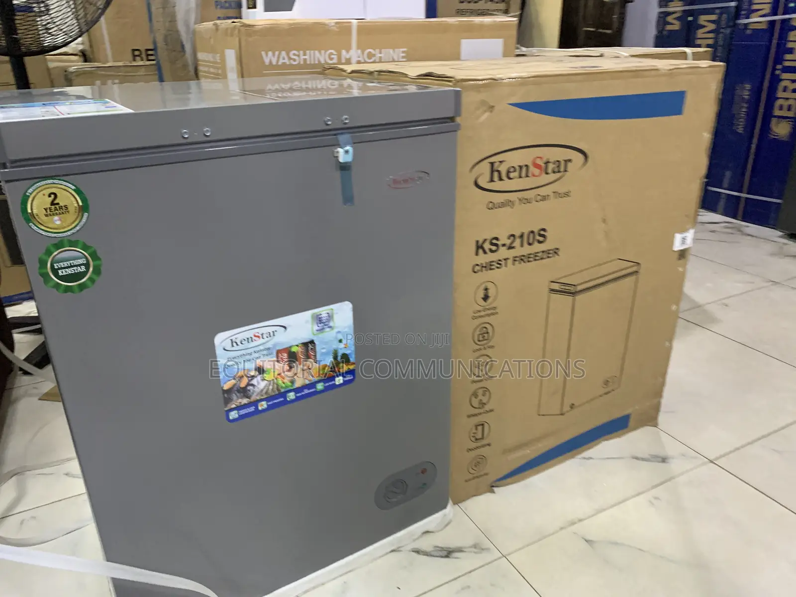 KENSTAR KS-210S 142L Chest Freezer With Spacious Interior