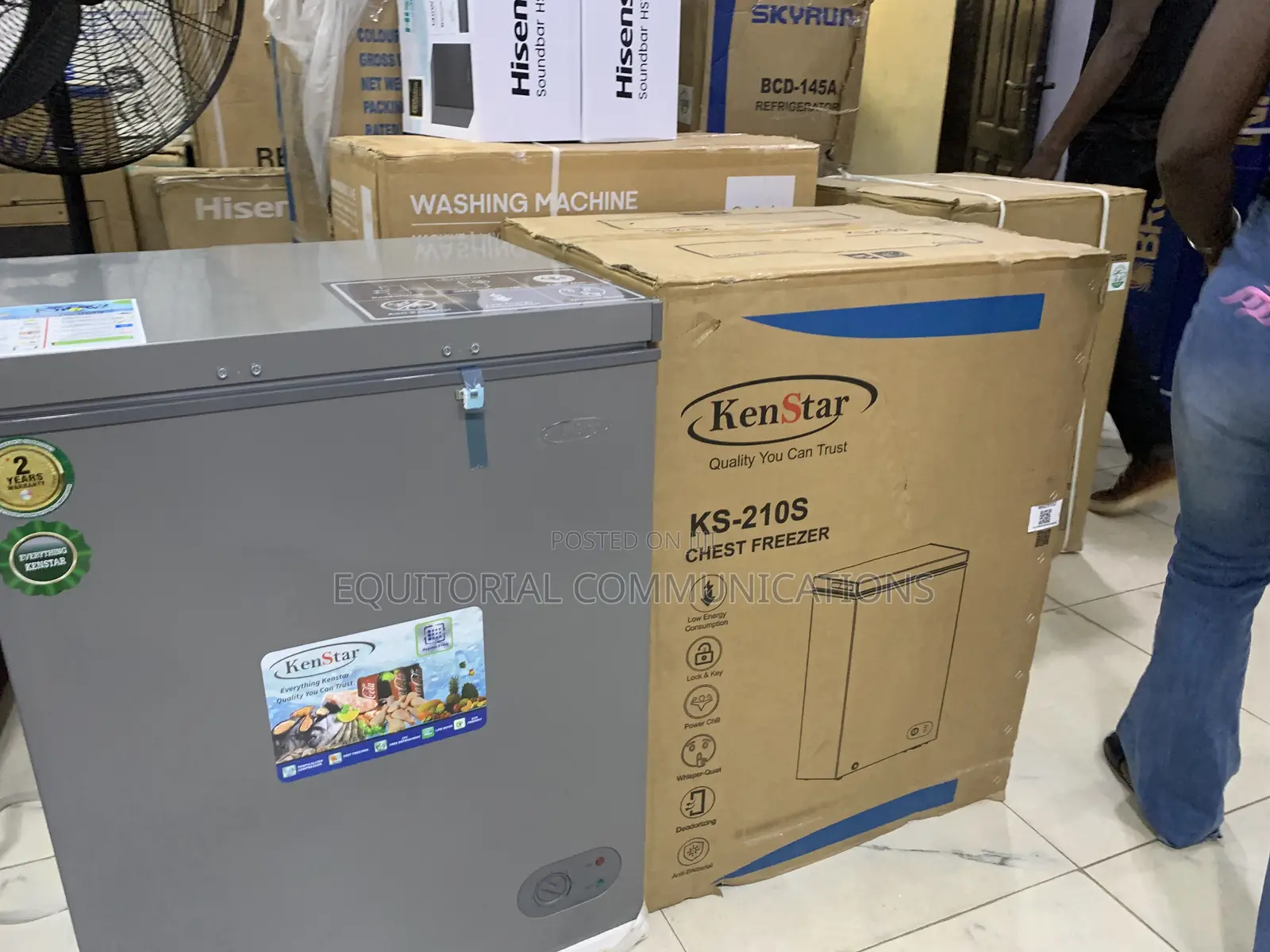 KENSTAR KS-210S 142L Deep Freezer for Convenient Food Preservation