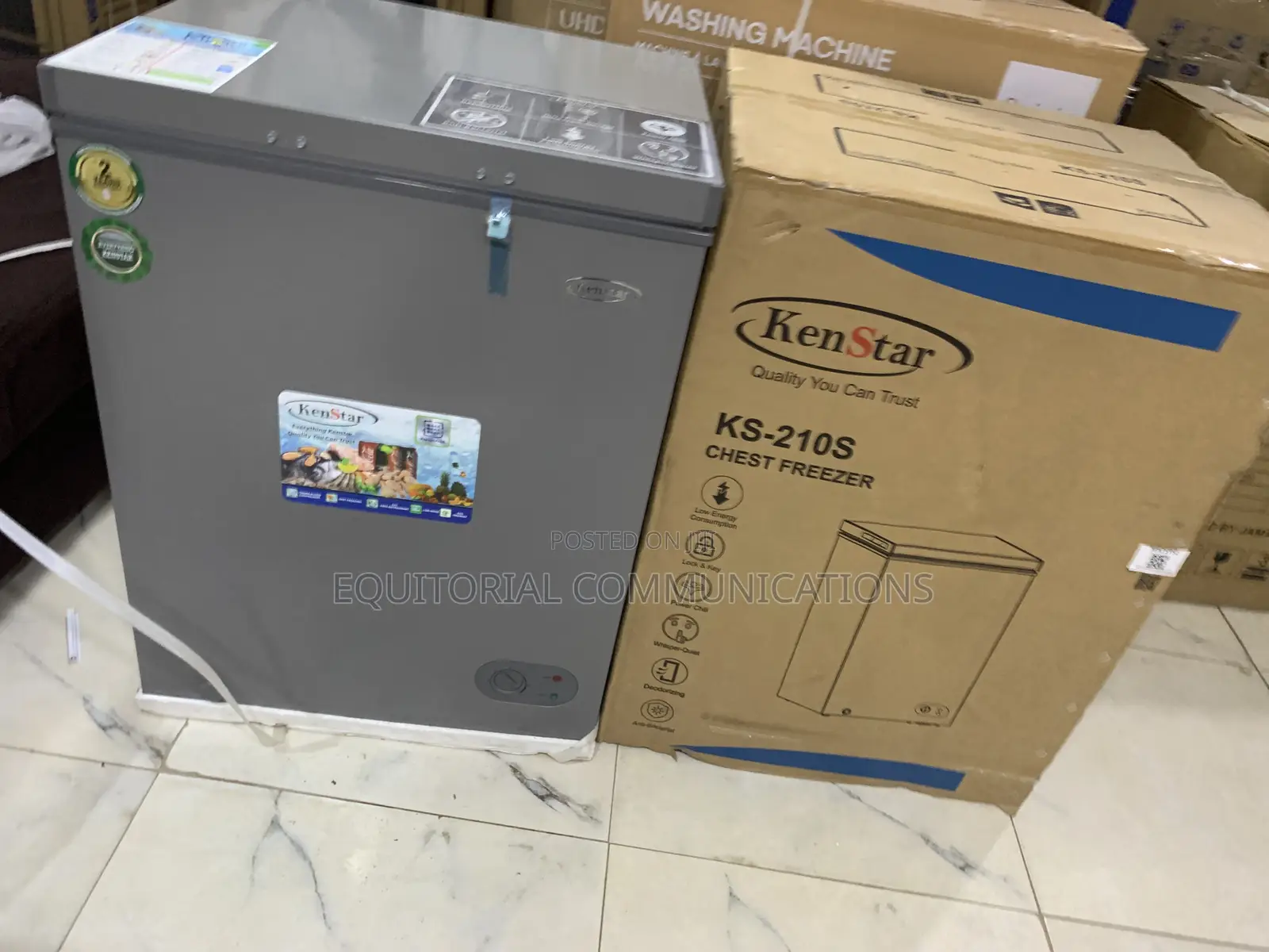 KENSTAR KS-210S 142L Chest Freezer With Compact Space-Saving Design