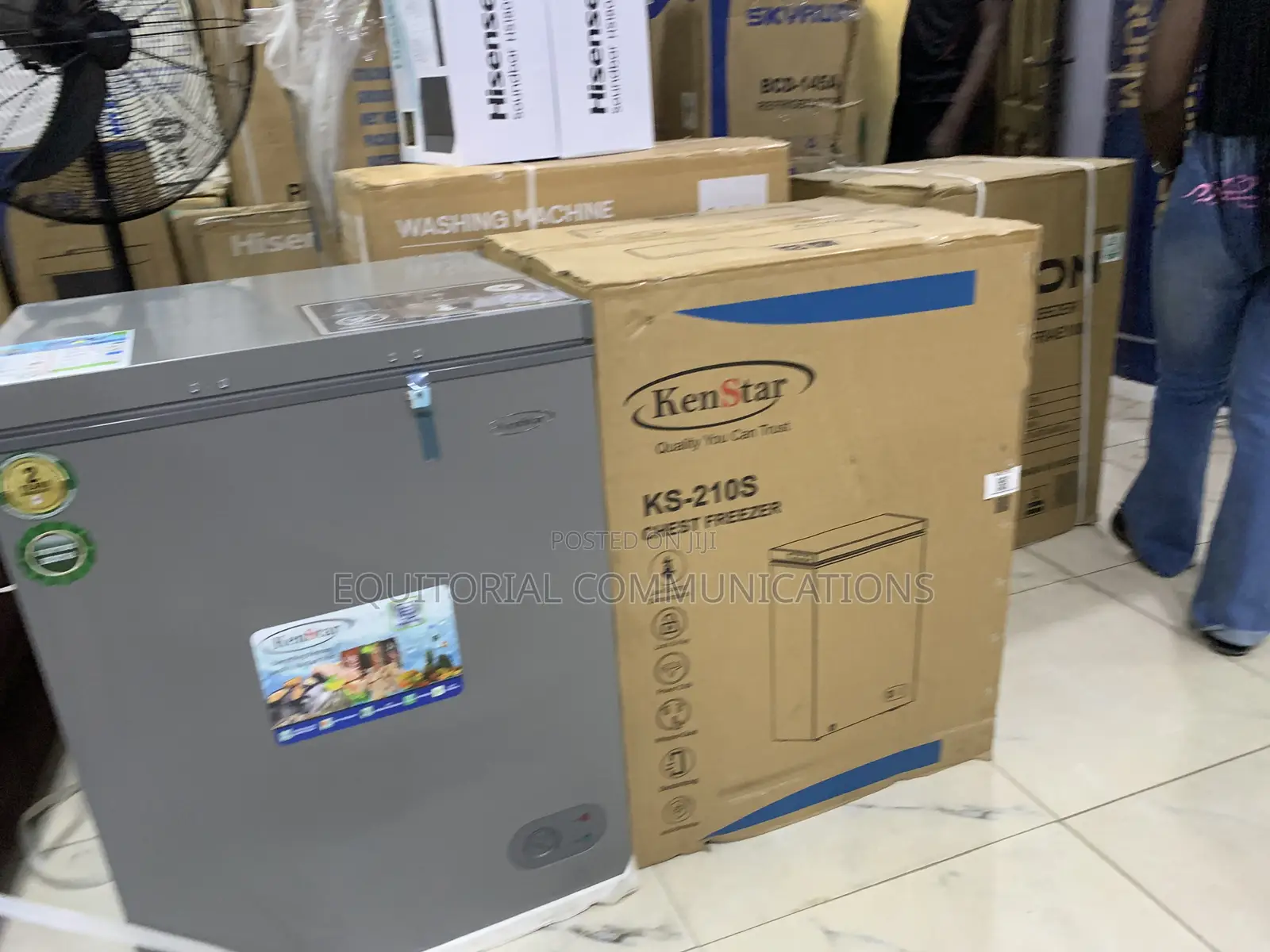 KENSTAR KS-210S 142L Chest Freezer With Compact Space-Saving Design