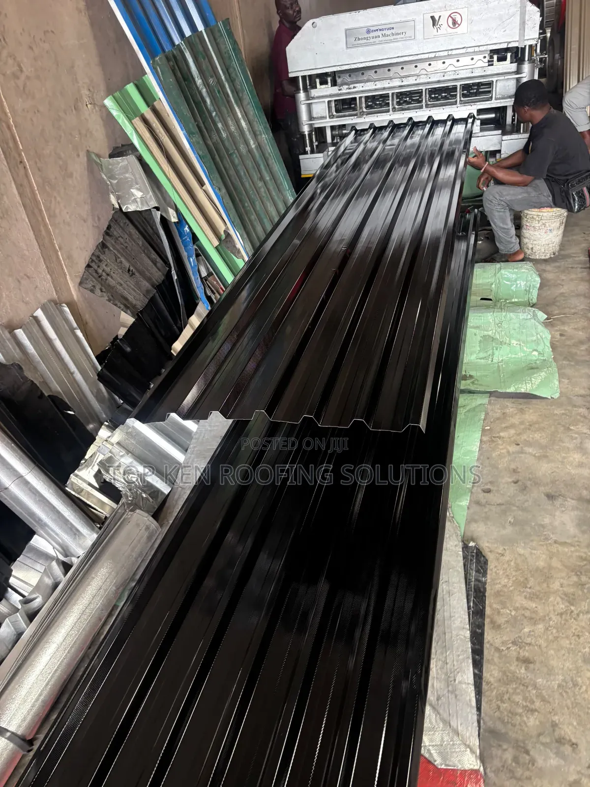 0.58 T/Black Oven Baked Longspan Aluminium Sheet