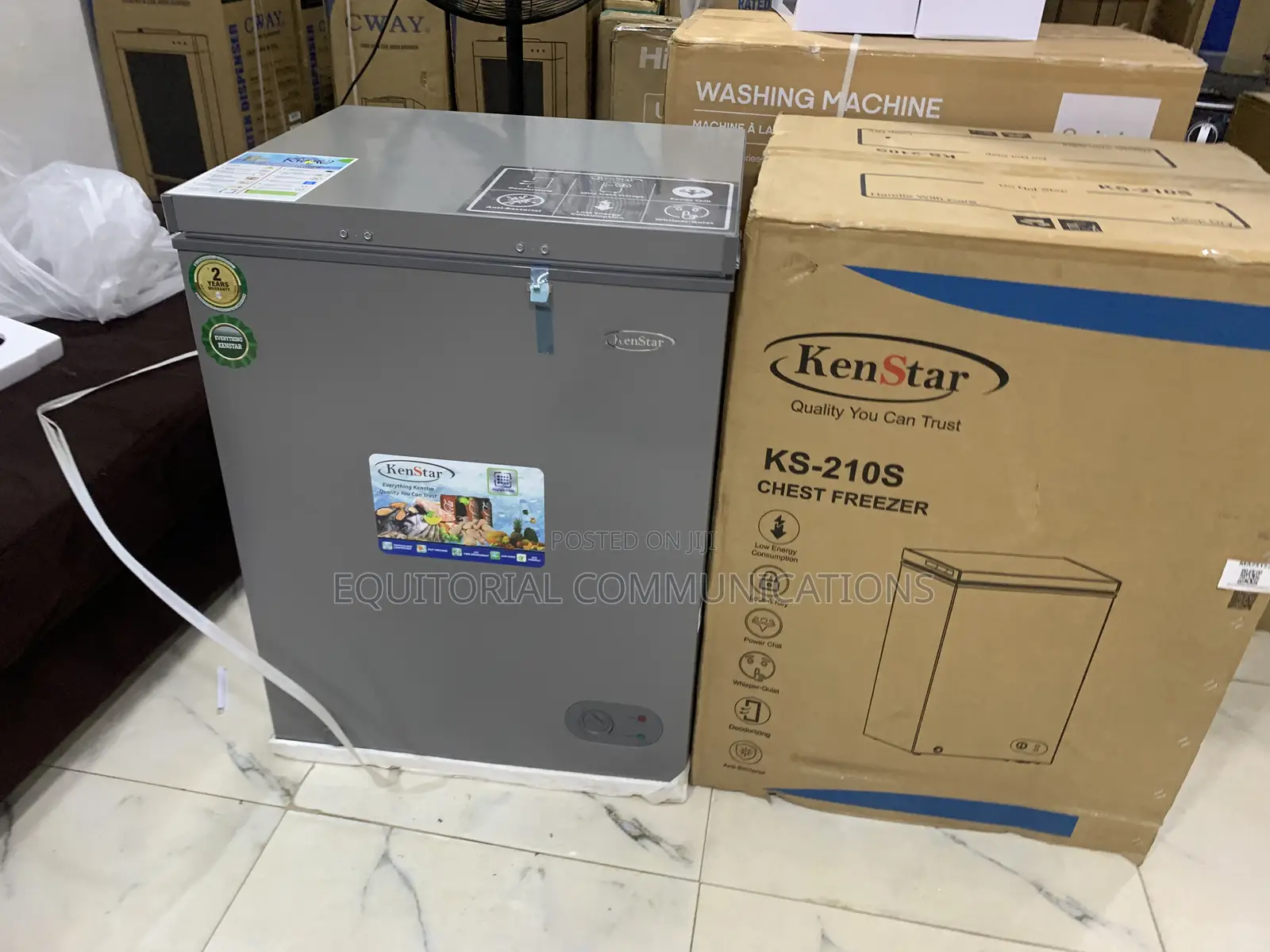 KENSTAR KS-210S 142L Chest Freezer With Reliable Cooling System
