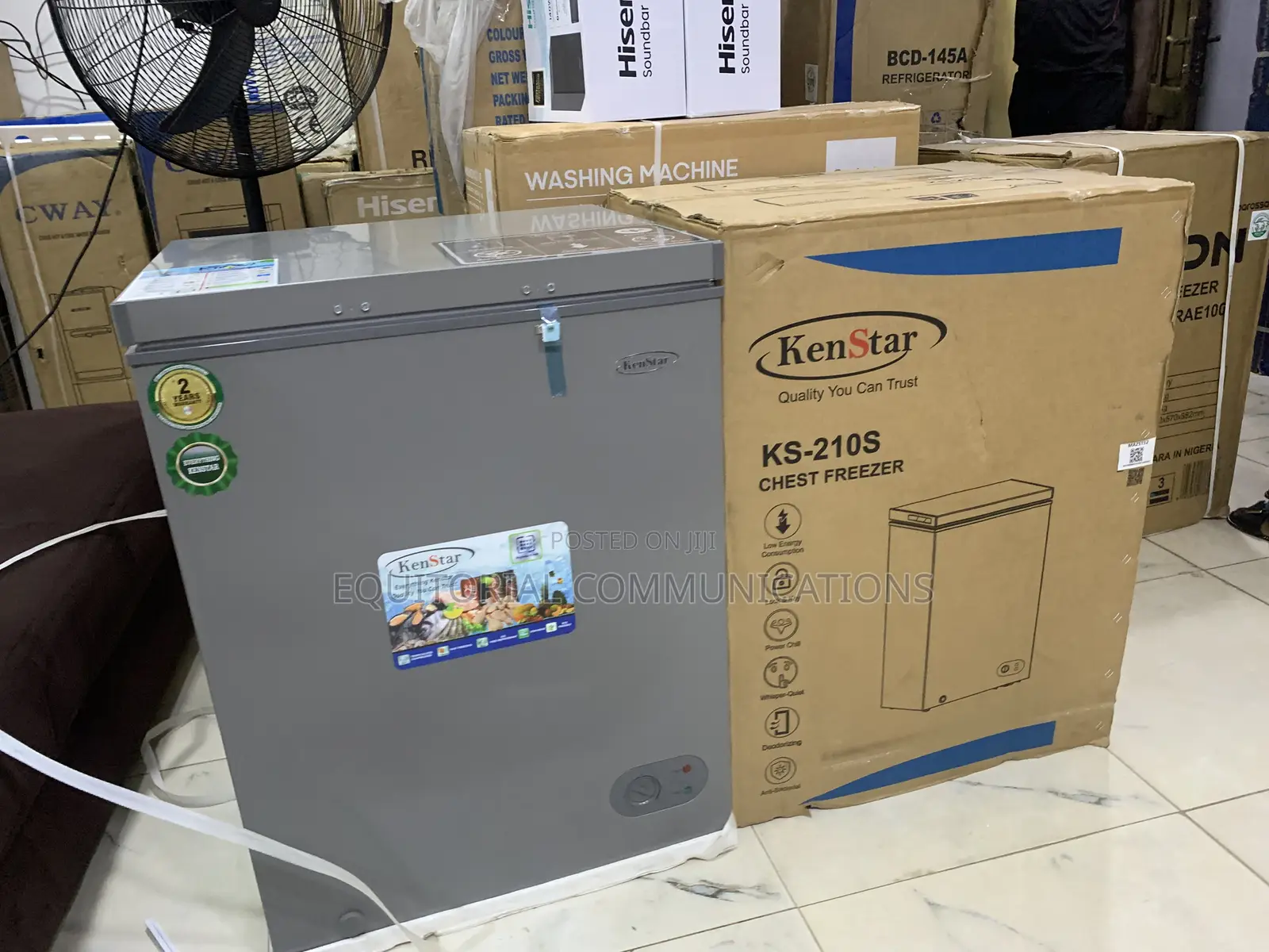 KENSTAR KS-210S 142L Chest Freezer With Reliable Cooling System