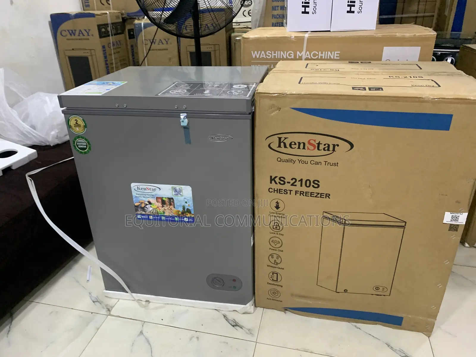 KENSTAR KS-210S 142L Chest Freezer With User-Friendly Controls