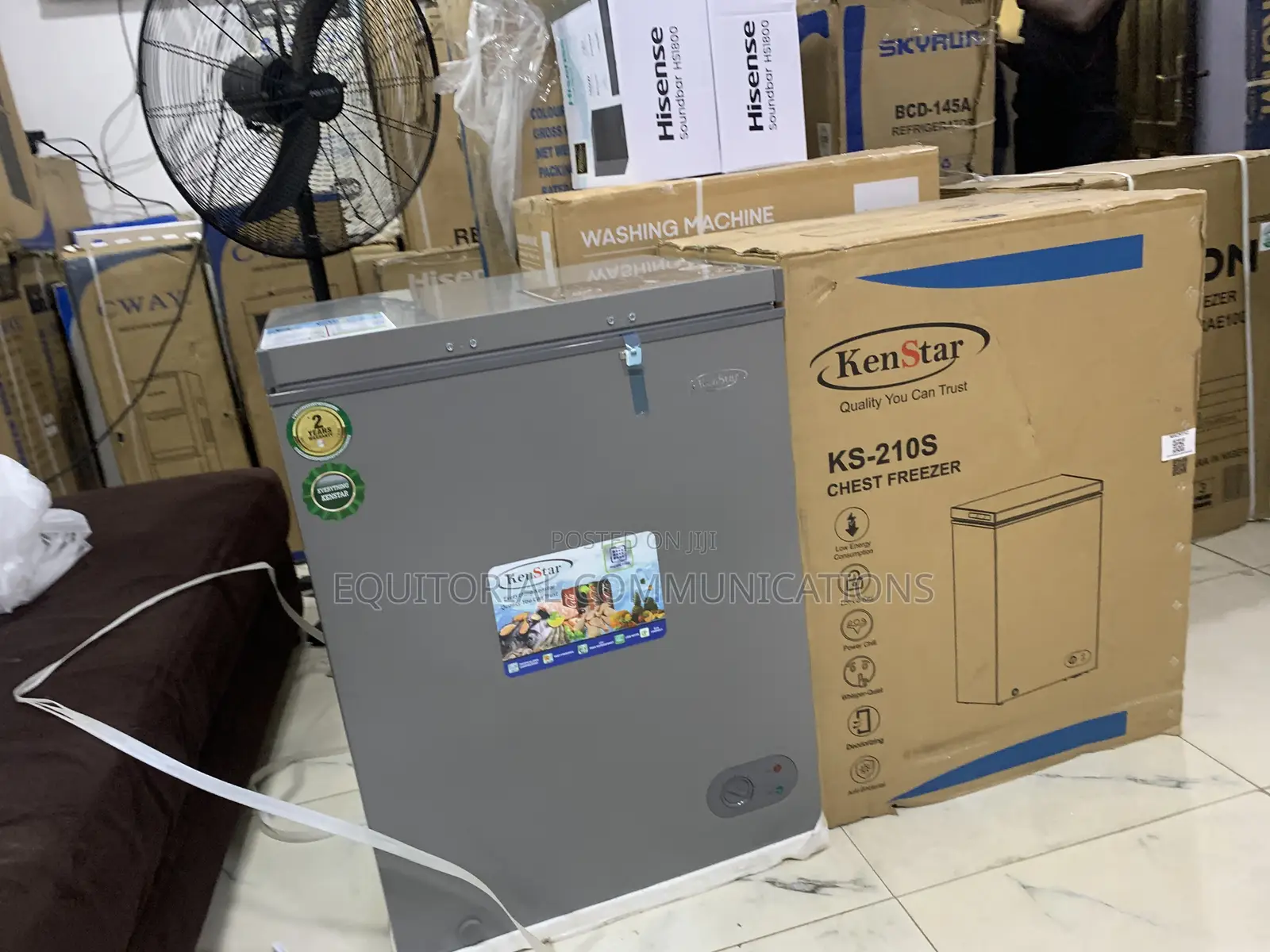 KENSTAR KS-210S 142L Chest Freezer With User-Friendly Controls