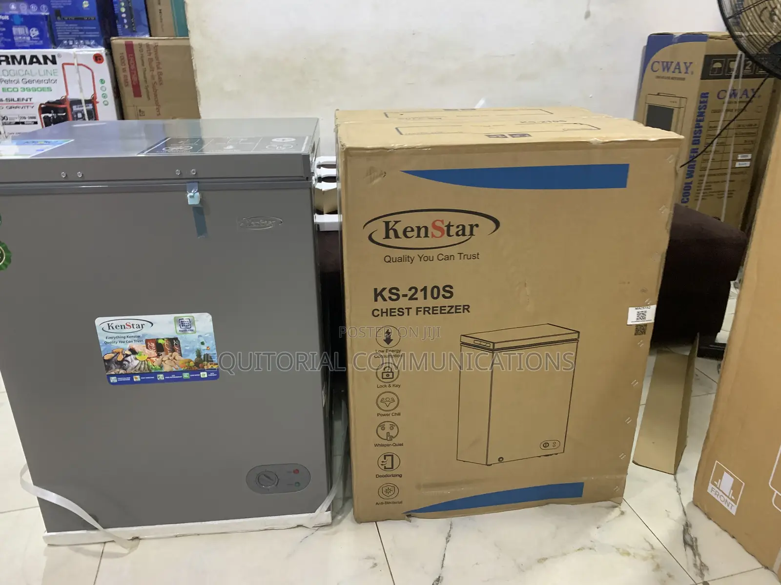 KENSTAR KS-210S 142L Chest Freezer for Frozen Food Organization