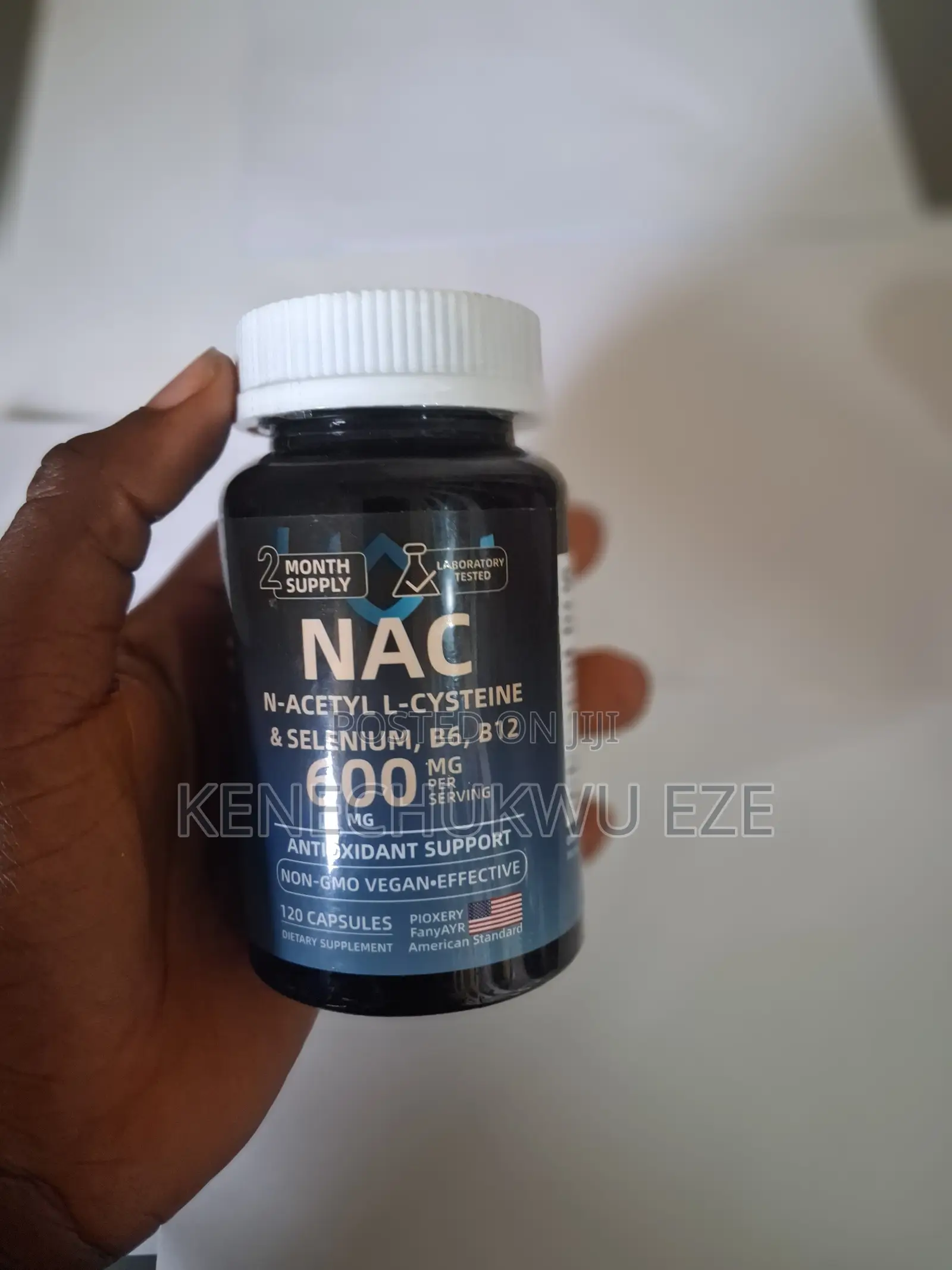 NAC 1200mg With Selenium, B6 B12 – 120 Vegan Capsules