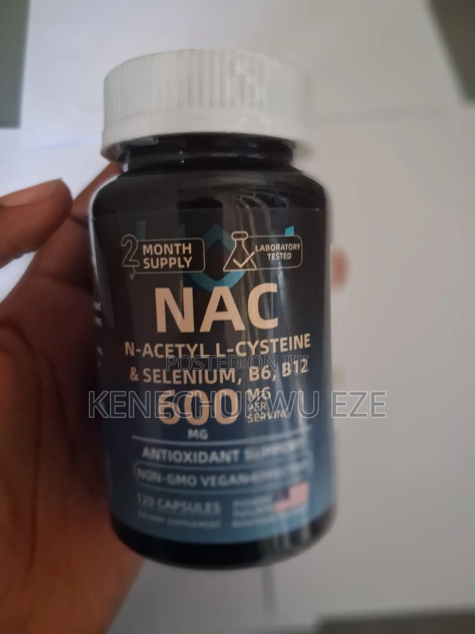 NAC 1200mg With Selenium, B6 B12 – 120 Vegan Capsules