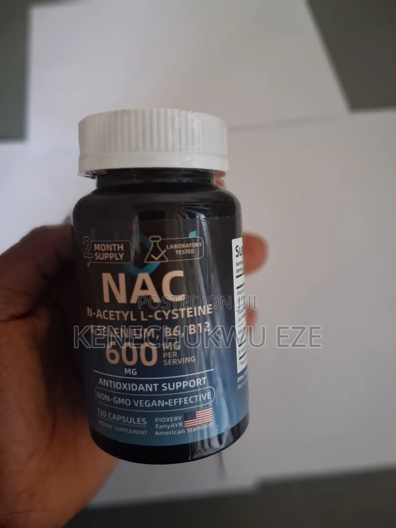 NAC 1200mg With Selenium, B6 B12 – 120 Vegan Capsules