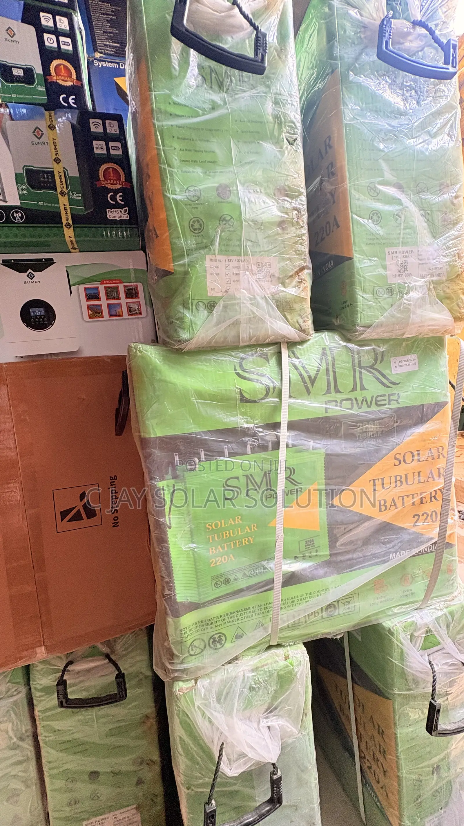 Brand New SMR Tublar Battery 220ams 12volts