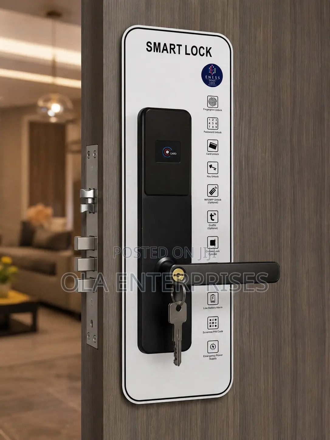 Smart Lock With Lever Handle