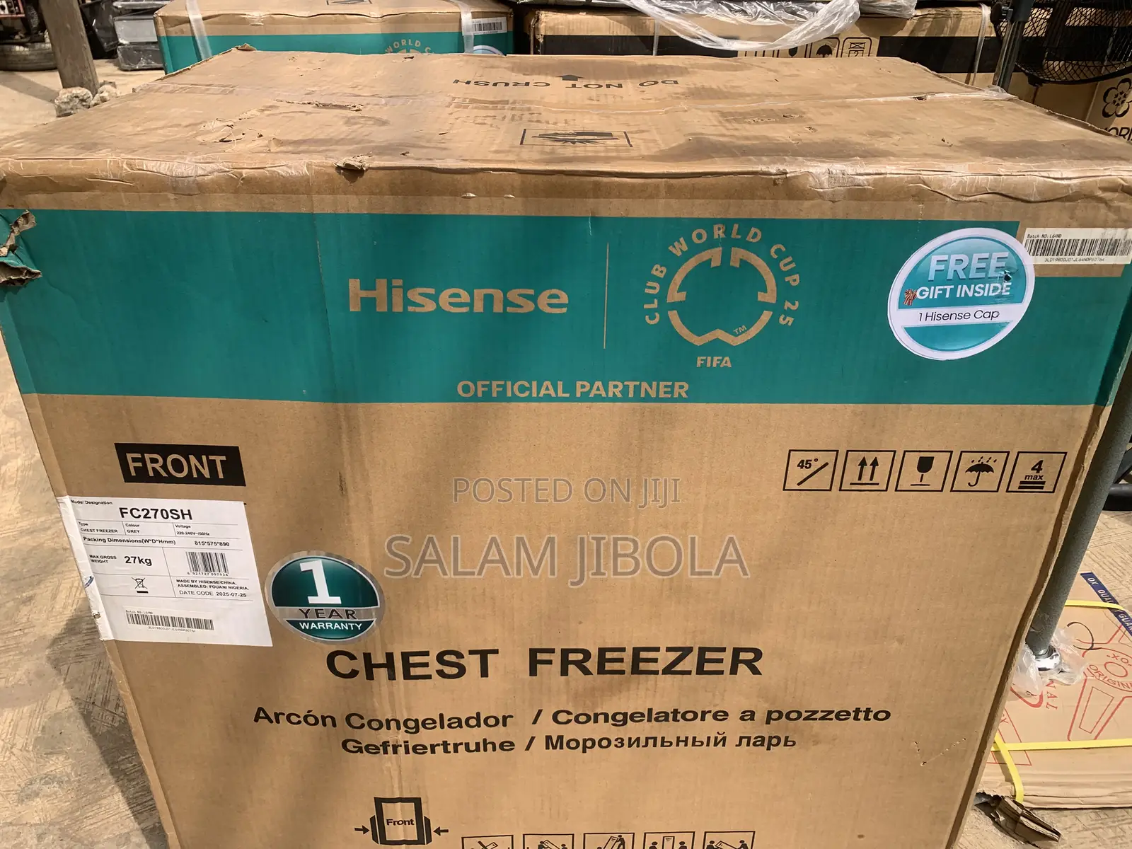Hisense Fc270sh Chest Freezer