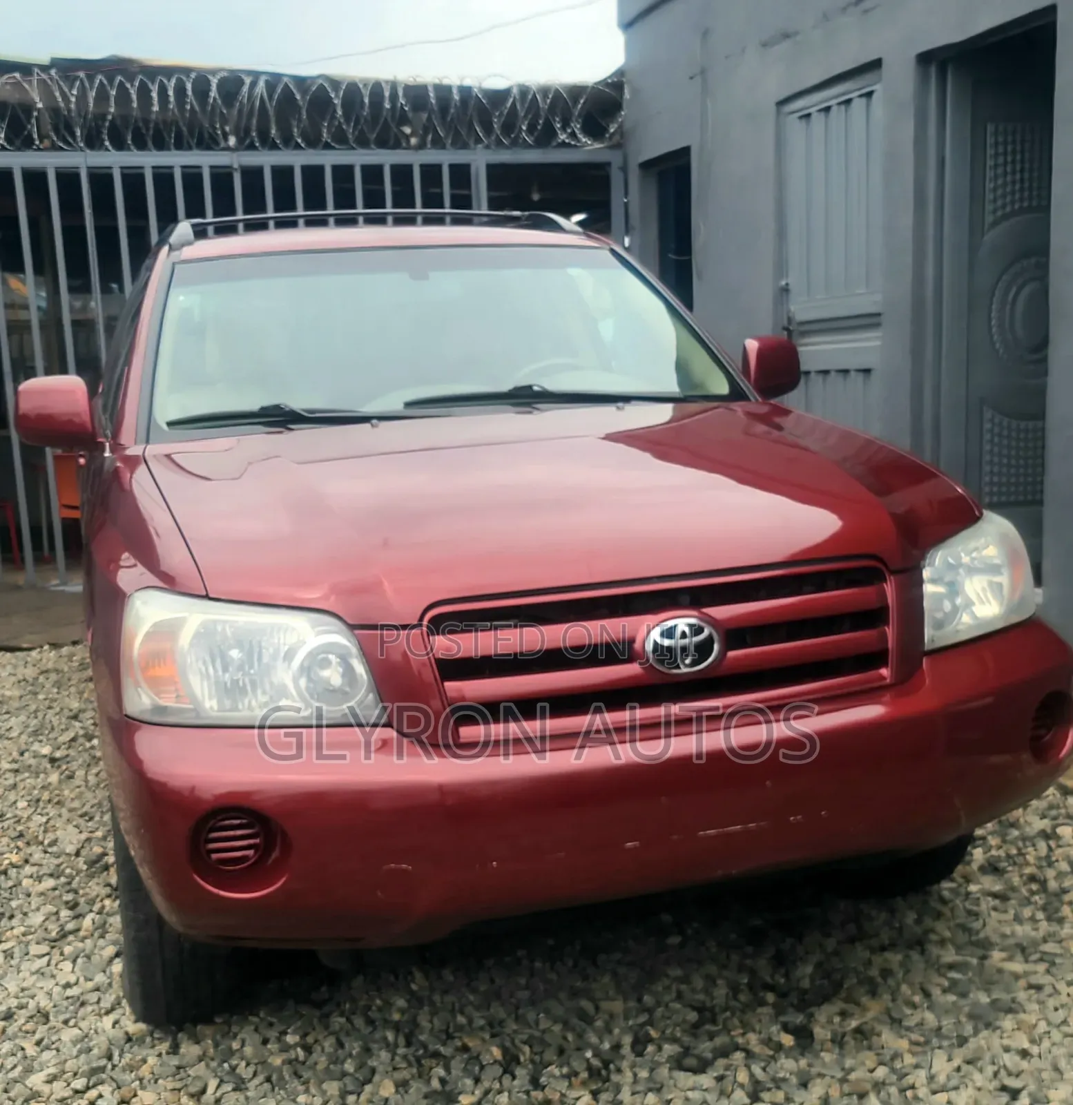 Toyota Highlander V6 FWD 2004 Red