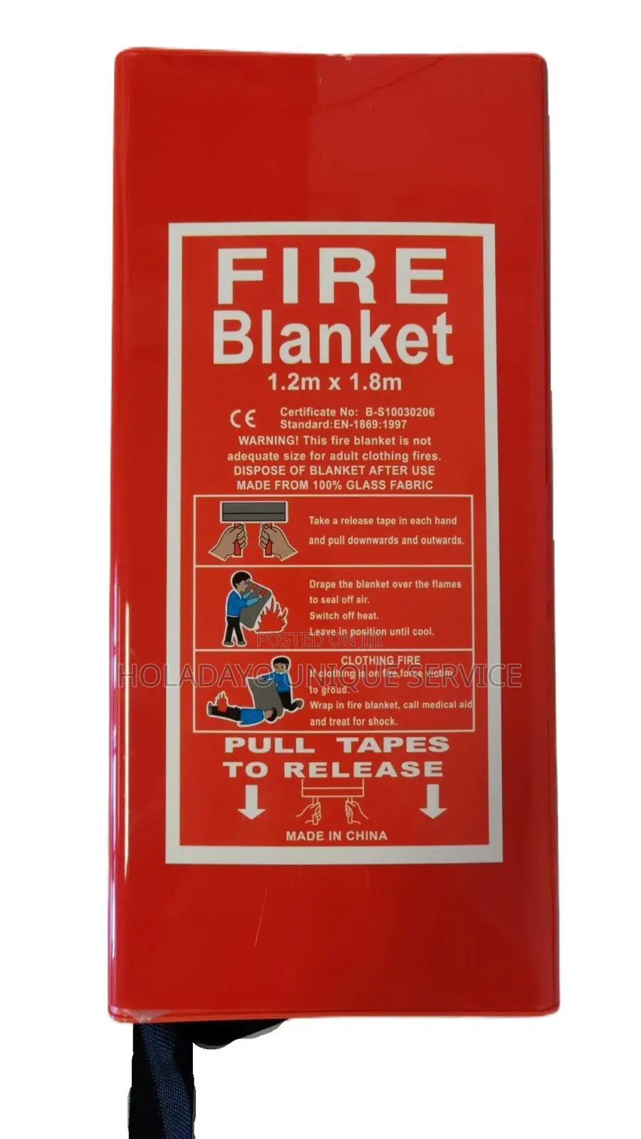 Fire Blanket 1.2 by 1.8mtr Safety Blanket