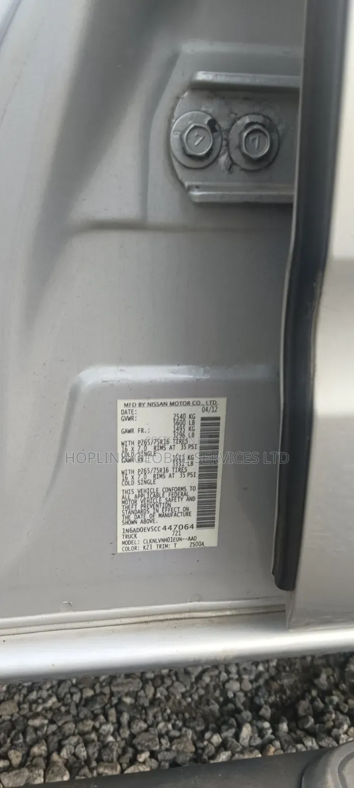 Nissan Frontier 2012 Silver