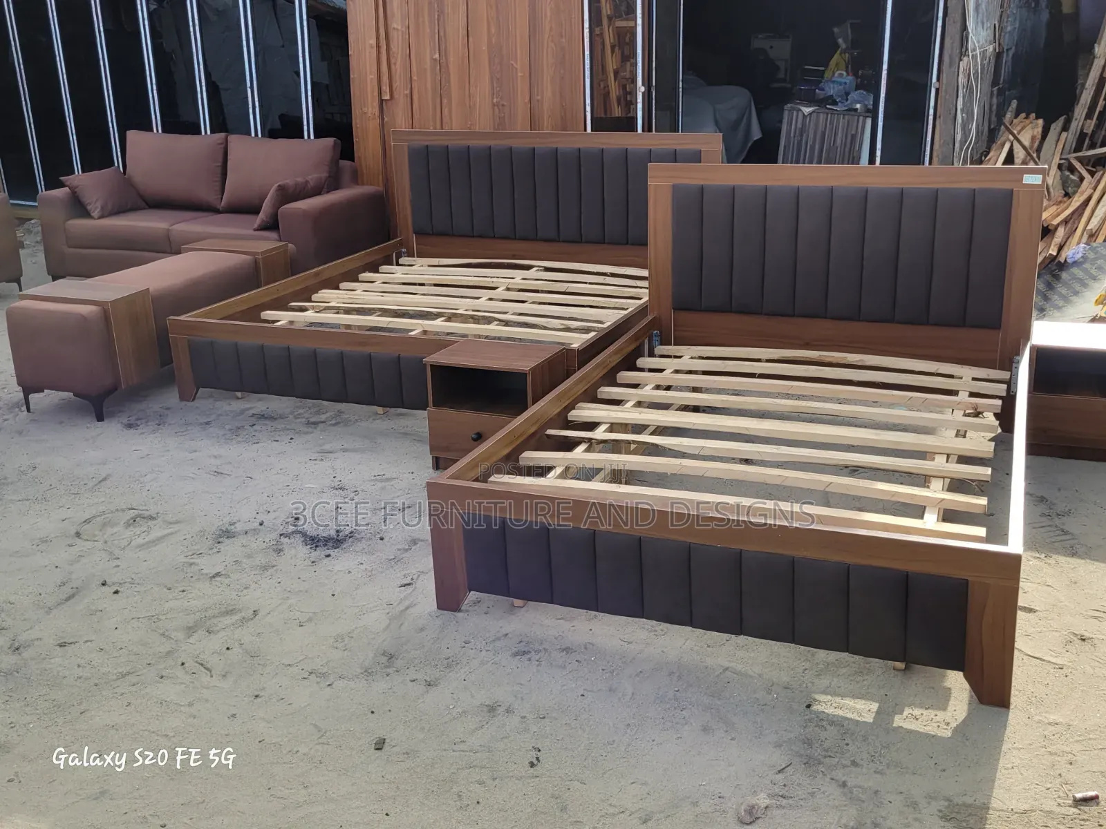 HDF 6 by 6 Bed Frame and 4 and Half by 6 Bedframe