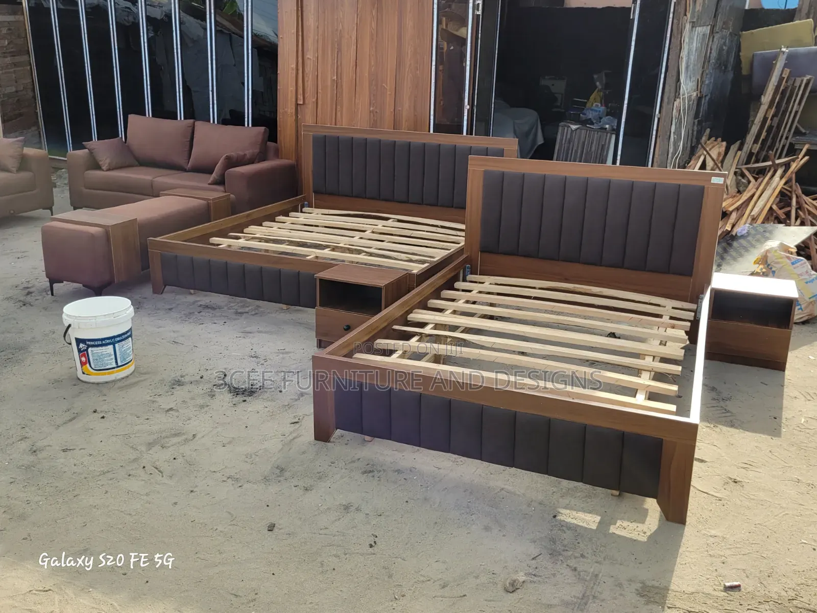 HDF 6 by 6 Bed Frame and 4 and Half by 6 Bedframe